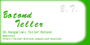 botond teller business card